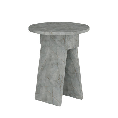 Chen Modern Side Table Minimalist with Round Top