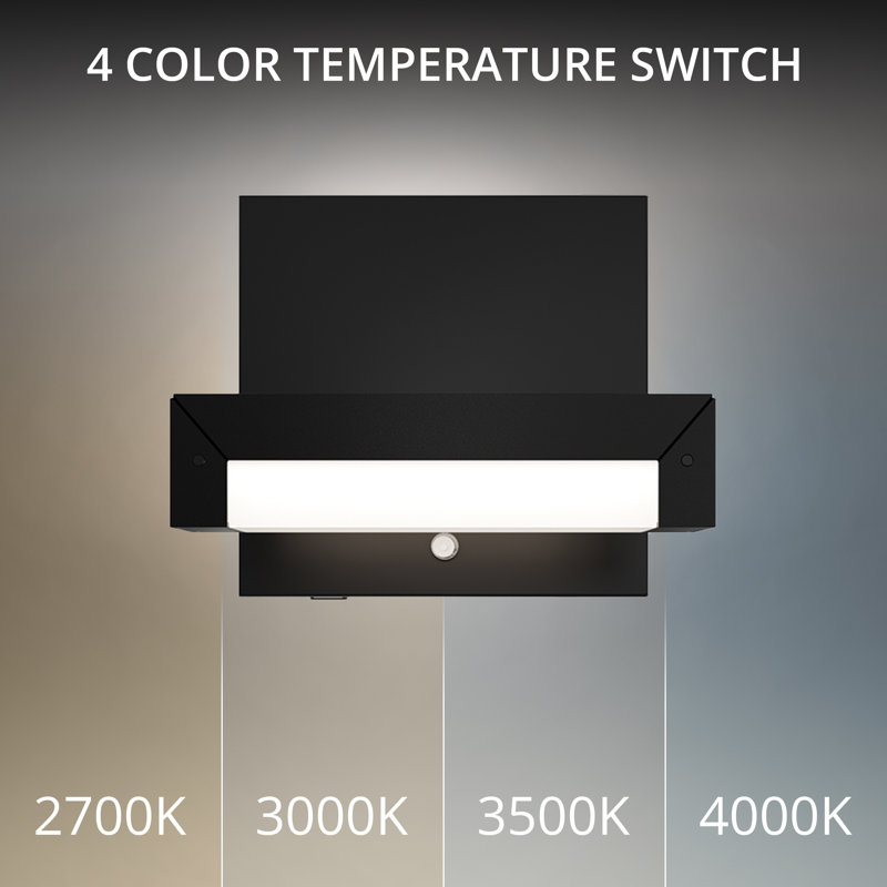 Mantel LED 4-CCT Reading Light, Black