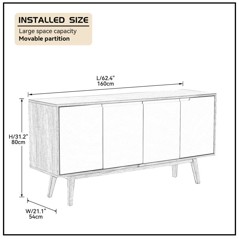 160cm Sideboard