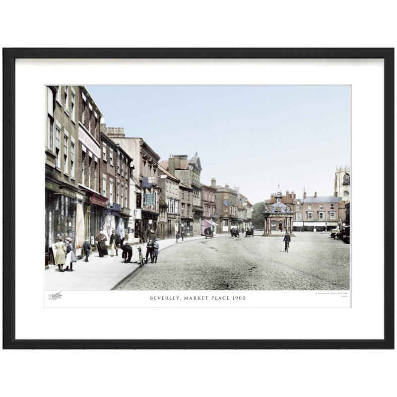 Beverley, Market Place 1900 by Francis Frith - Single Picture Frame Print, 28cm H x 36cm W x 2.3cm D