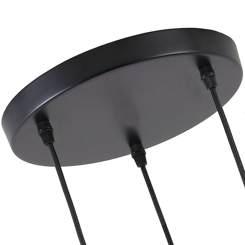 Friesen 3 - Light Black Cluster Pendant