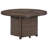 Time Round Wicker Fire Pit Table with Lid