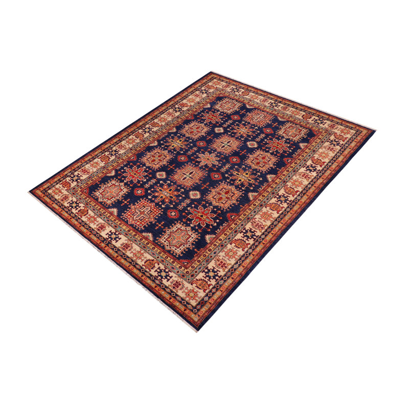 Southwestern Kelson Zander Blue/Beige Wool Rug - 8'3'' X 9'11''