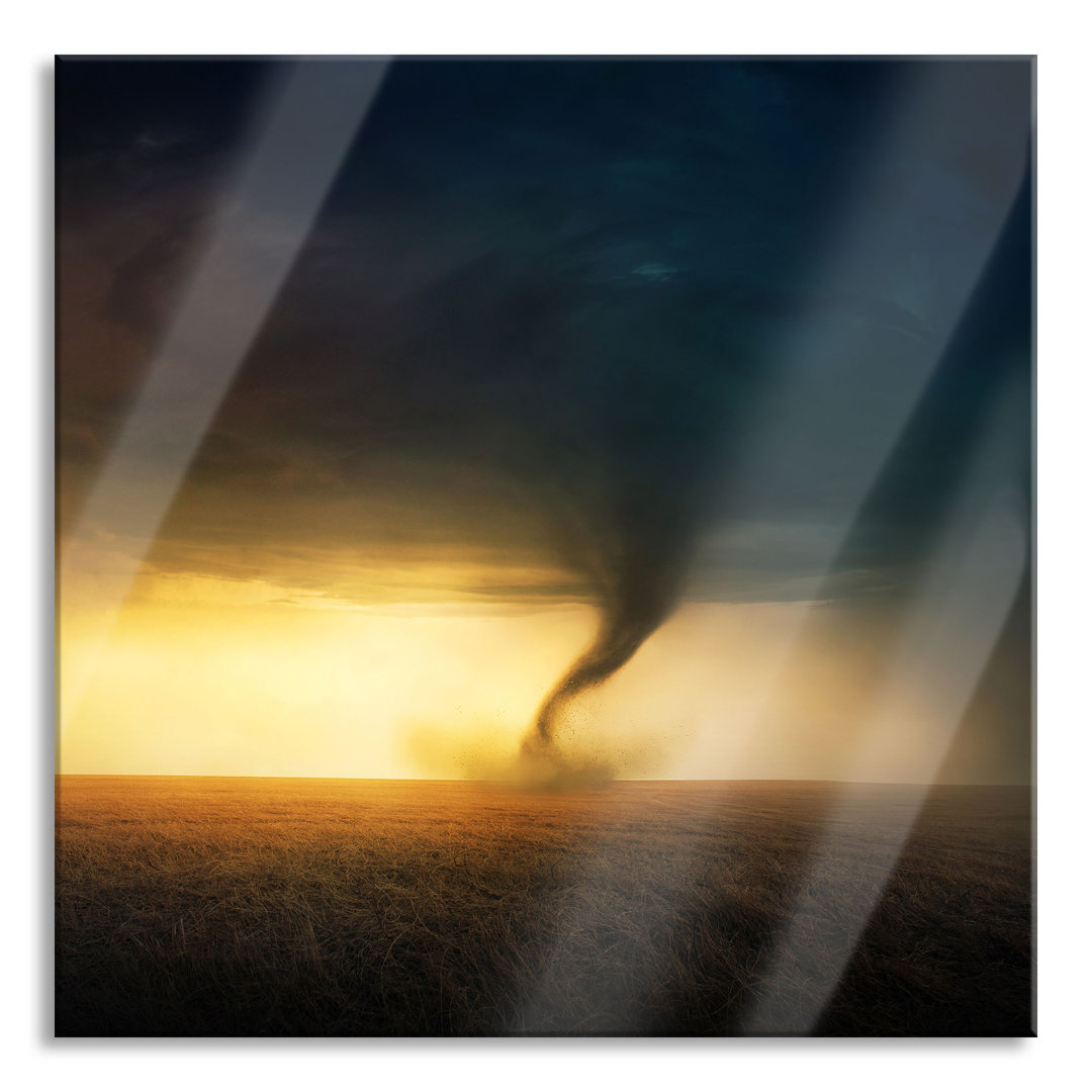 Glasbild Naturgewalt Tornado