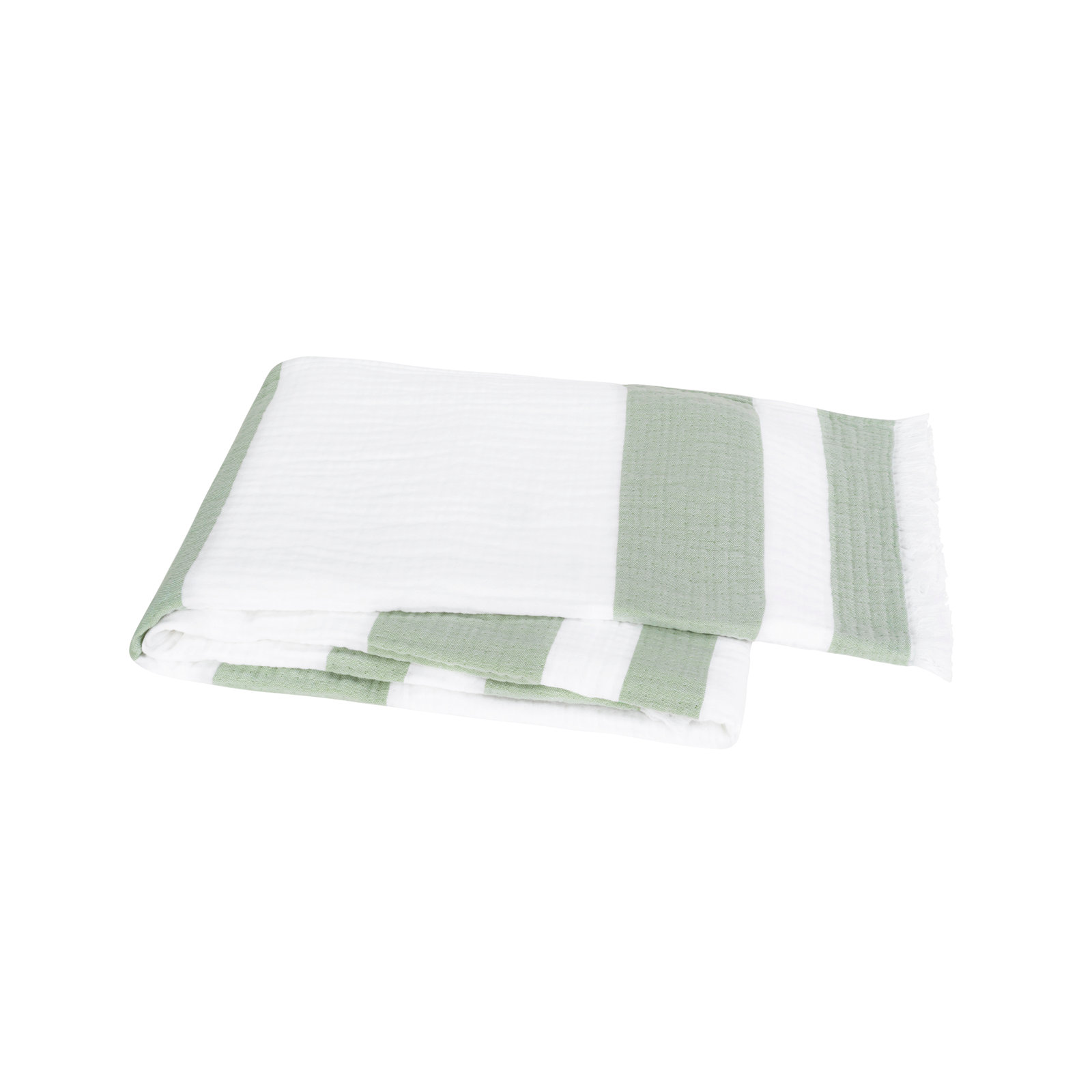 San Marino Cotton Throw Blanket, Sage