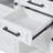 54.9" Kitchen Island With Drop Leaf, Power Outlet, Kitchen Storage Cart With 4 Door Shelves, Cross Barn Doors & Visual Glass Door, Rolling Kitchen Island On 4 Wheels For Kitchen, Dining Room,White-1056204115