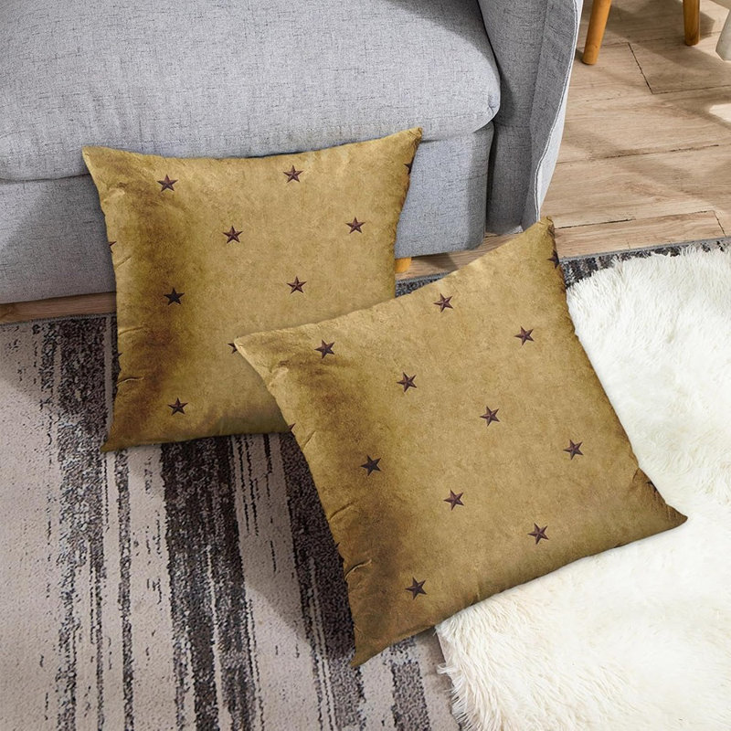 Housse de coussin décoratif taie décorative rustique Americana Country