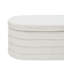 Banc de rangement rembourré en polyester Neroli