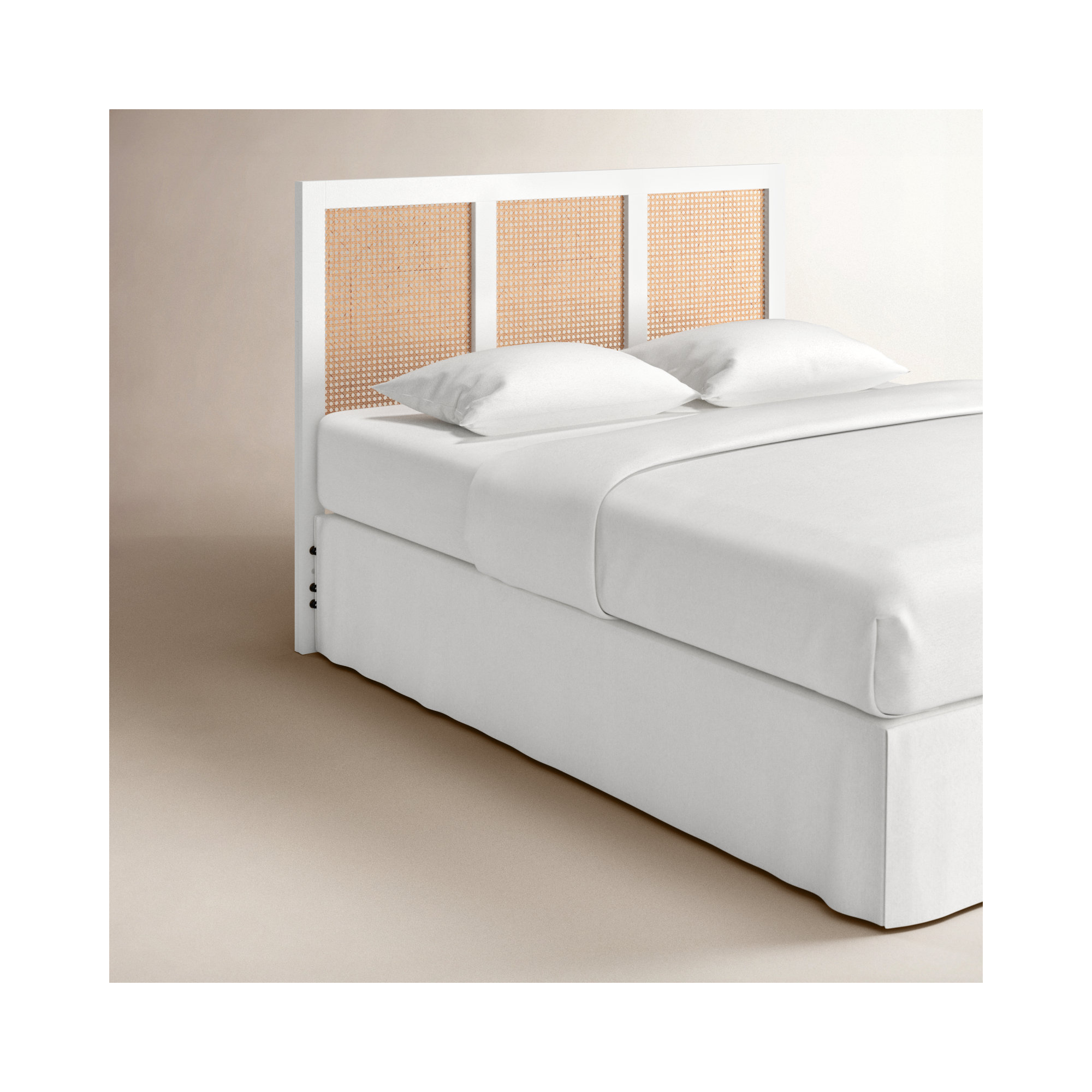 Tahoe Solid Wood Headboard, Queen, White