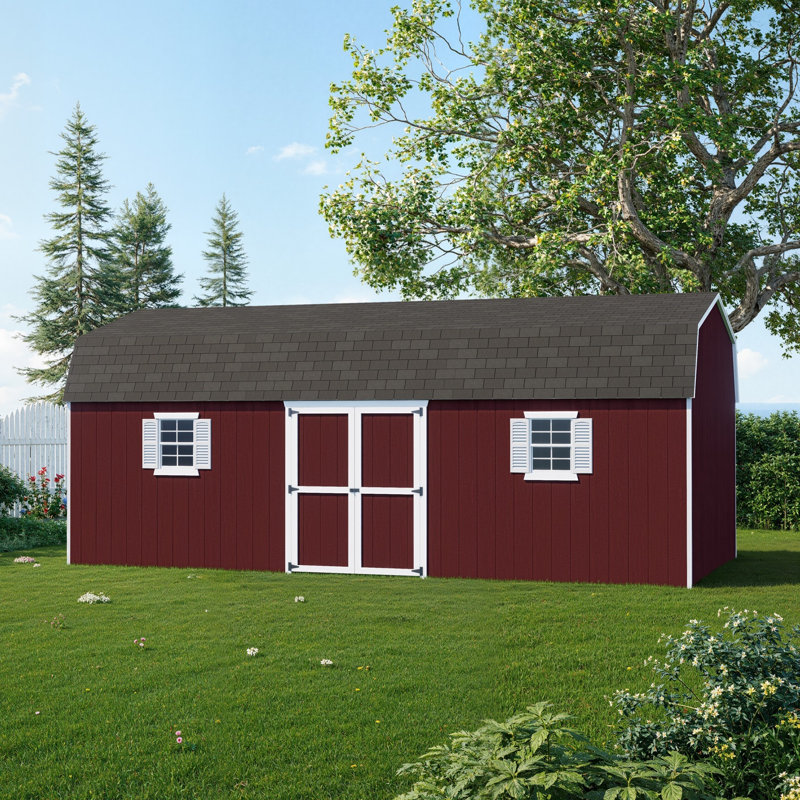 Value Gambrel Workshop Shed, 12x24 Without Floor