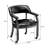 Arlex Vegan Leather Dining Chairs with Casters and Arms-466056168