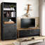 Ilus H 71 po x l 27 po Bibliothèque moderne avec bibliothèque et 5 tablettes pour la décoration intérieure-2049620350-2028080071