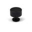 Matt Black Reeded Knob-128905941