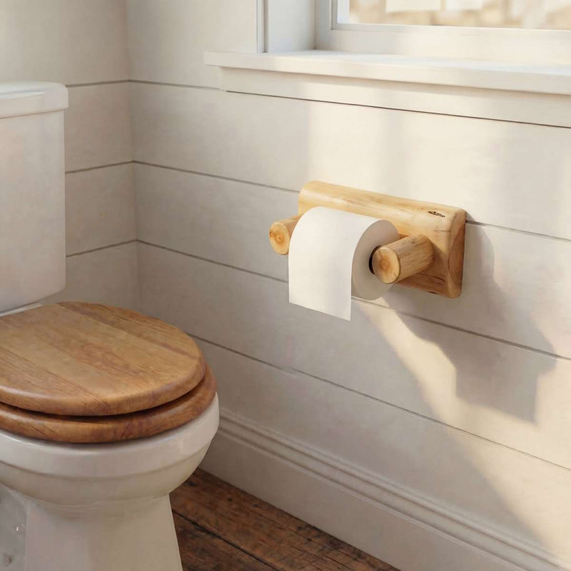 Porte-papier hygiénique Fireside Lodge Cedar, Avec ressort