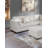 Sectional sofa with footstool