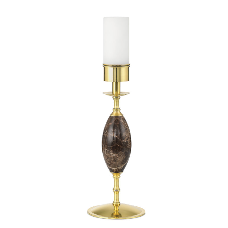 Marche Table Lamp, Brass/Black