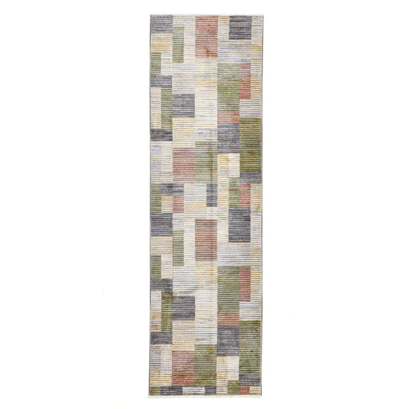Patchwork Area Rug, Runner 80 x 280 cm