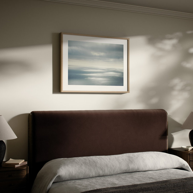 Open Sea And Sky Print by Barbara Alper, H 24" x W 32", White Oak