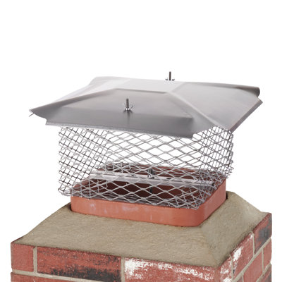 Stainless Steel Universal Chimney Cover, 13-in x 13-in