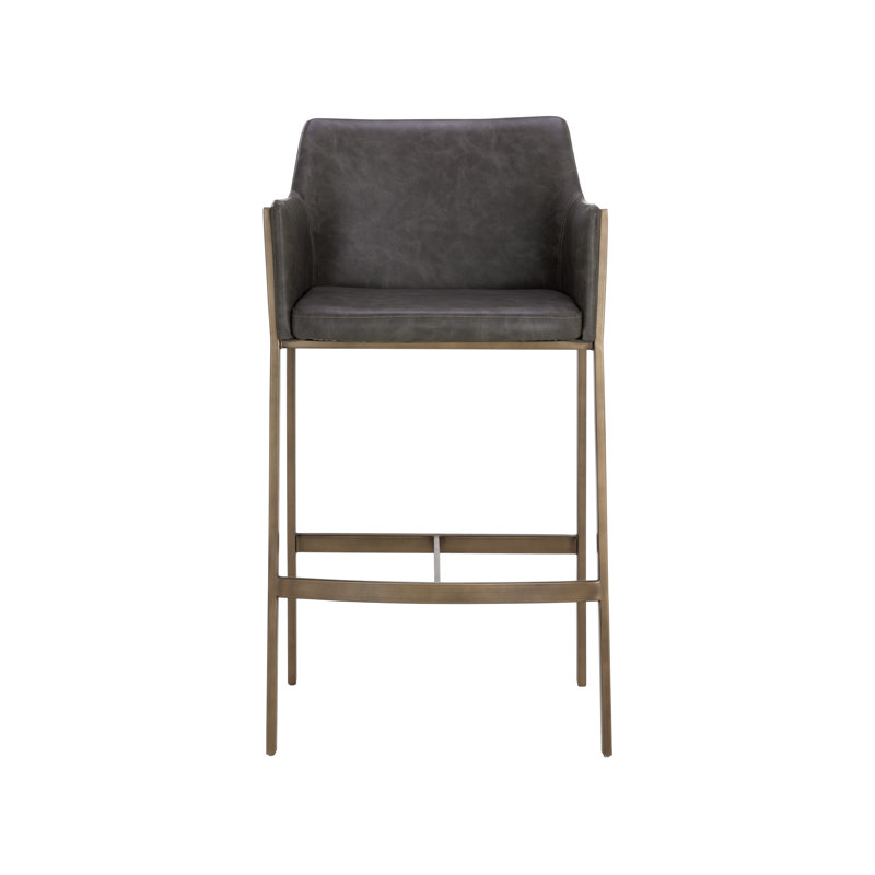 Bernadette Barstool - Kendall Grey, Bar Stool (30" Seat Height), Kendall Gray