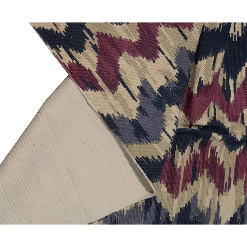 Flatweave Wool Ikat Area Rug in Multi