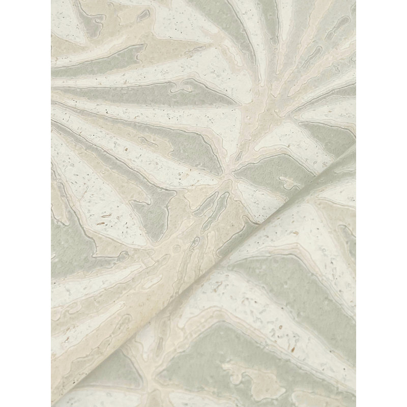 Sculpted Fans Wallpaper, Brown