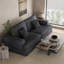 4 Seater Chenille Sofa & Chaise-151418767
