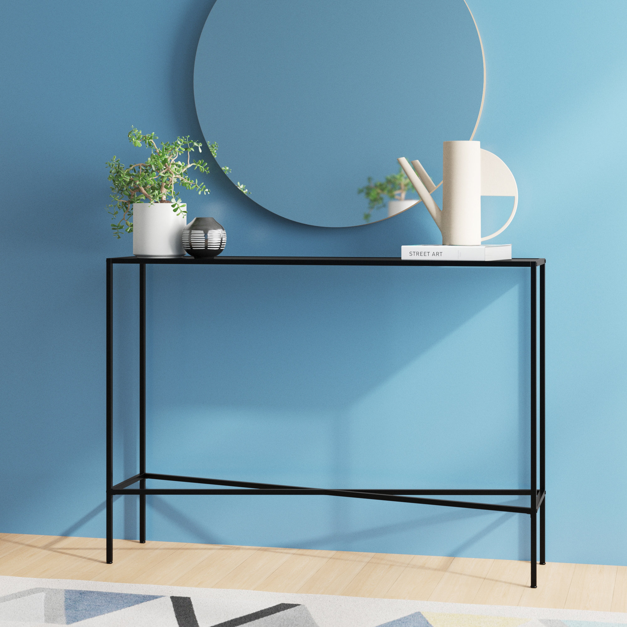 Level 52 Console Table AllModern Color: Blackened Bronze