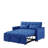 Adjustable Backrest Soft Futon Sofa with Side Pockets-175476289