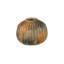 Raw Umber Vase, Ribbed