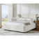 Lyth  5-in-1 Sleek Modern Wingback Transformable Upholstered Modular Bed with Overbed Table