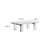 Zen-style rectangular solid wood coffee table