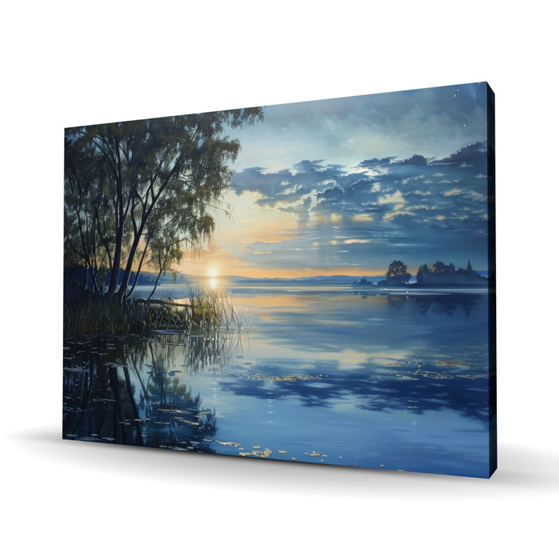 Sur toile Marsh Blue | Décoration murale élégante