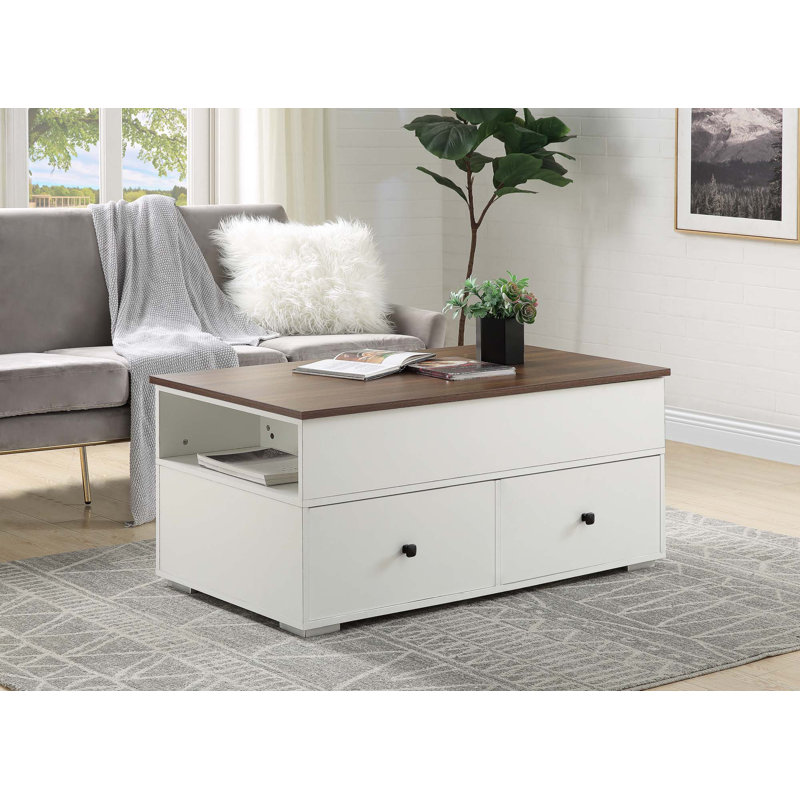 Table basse avec plateau relevable