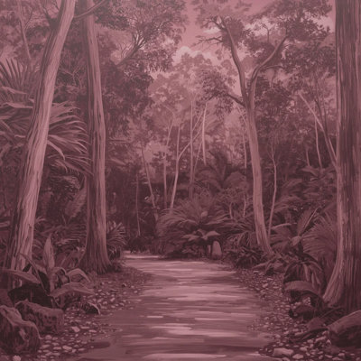 Forêt rosée