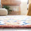 Tapis oriental en laine / coton touffeté à la main Blossom - vert / ivoire / bleu-1083637326