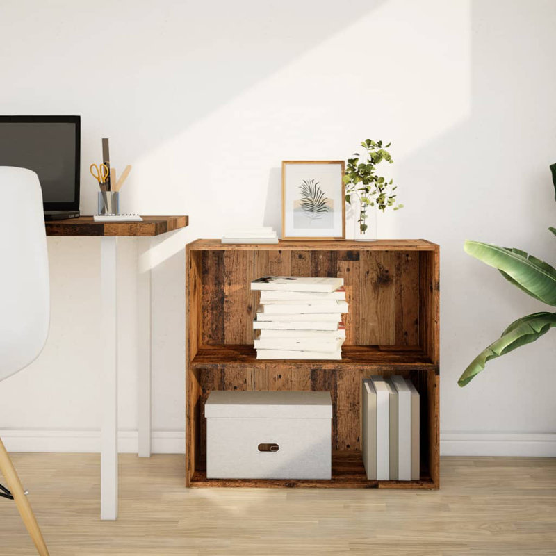 Analuisa Bookcase, (1 Shelves) 77cm H x 80cm W x 30cm D, Reclaimed Wood