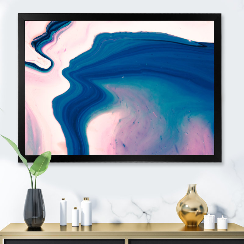Marbre luxueux, impression sur toile, Cadre photo noir, H 12 po x l 20 po x P 1,5 po
