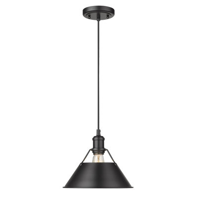 Weatherford 1 - Light Pendant - 14" - Matte Black
