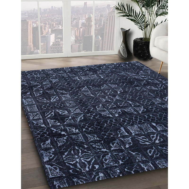 Abstract Indoor Rug, Square 6'