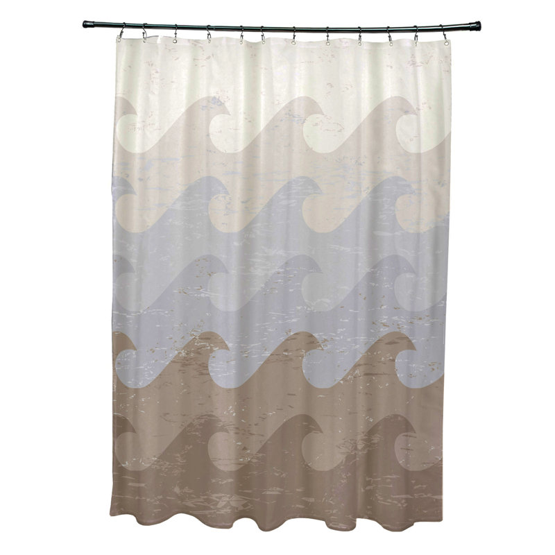 Rideau de douche Almeida, Taupe/gris