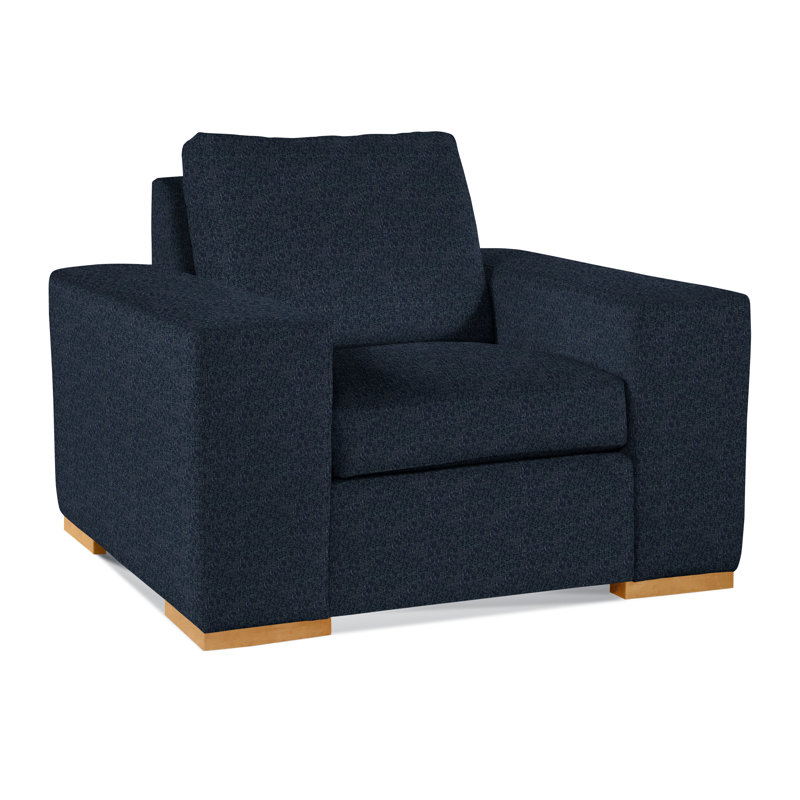 Memphis Armchair, Navy Crypton Performance; 0822-61, Java