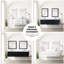 20 po L x P 18 po Meuble-lavabo bleu avec comptoir en acrylique et robinet - Contreplaqué de bois massif à fermeture en douceur pour lavabo de salle de bain, baignoire, lavabo et lavabo, douche-2029596682
