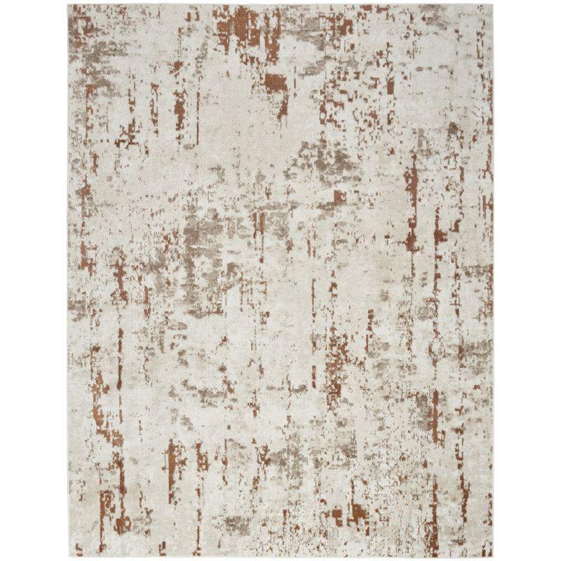 Bordas Machine Woven Abstract Area Rug, Rectangle 8'10" x 11'10"