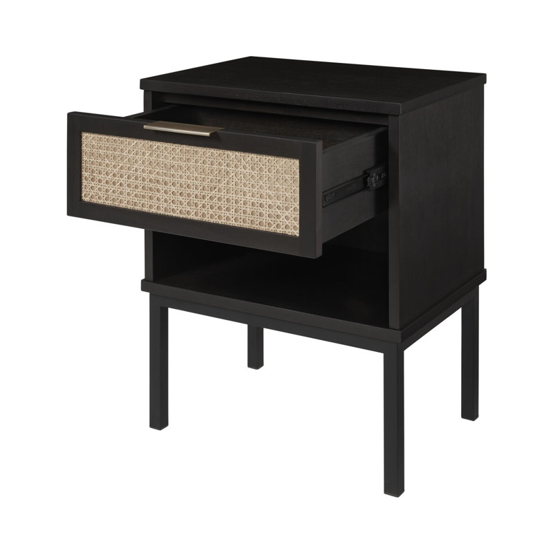 Anya 20'' W Nightstand, Black