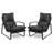 Mid Century Accent Genuine Leahter Lounge Chair-1324249