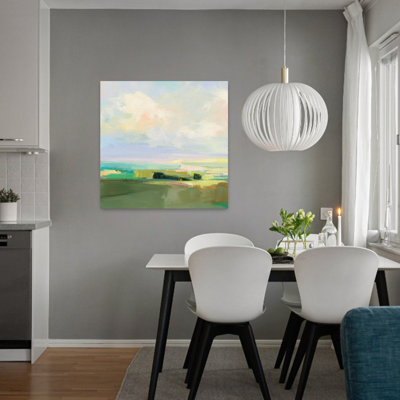 Contemporary Summer Sky Iv With Abstract Blue Art