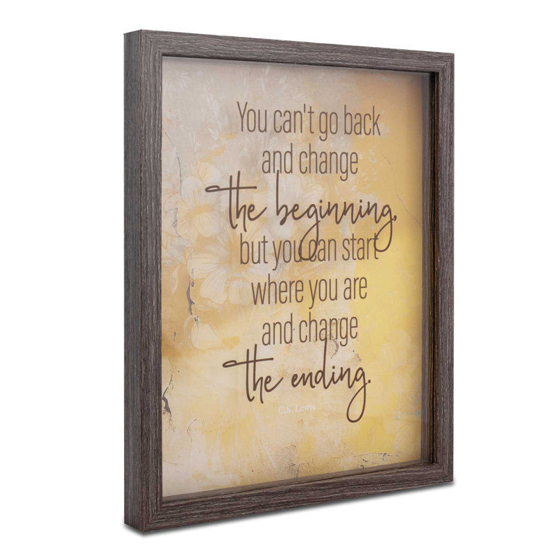 Framed Wall You Cannot Go Back 11x14