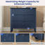 Philomena Large 3 Drawer Dresser, Wide Chest of Drawers-1697736155
