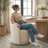 19" Seat Height Upholstered Fully Assembled Swivel Dining Armchair-318727256